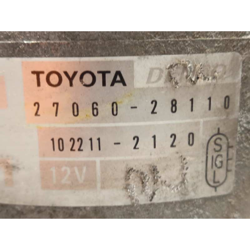 Recambio de alternador para toyota rav 4 (a2) 2.0 16v cat referencia OEM IAM 2706028110  1022112120