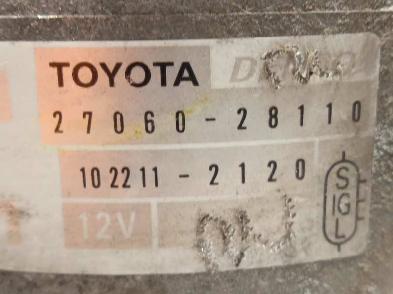 Recambio de alternador para toyota rav 4 (a2) 2.0 16v cat referencia OEM IAM 2706028110  1022112120
