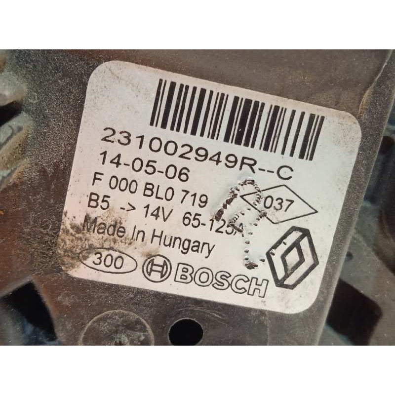 Recambio de alternador para dacia sandero ambiance referencia OEM IAM 231002949R  F000BL0719