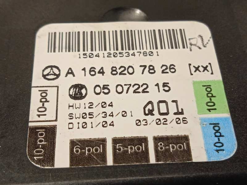 Recambio de centralita confort para mercedes-benz clase m (w164) 320 / 350 cdi (164.122) referencia OEM IAM A1648207826 16482078