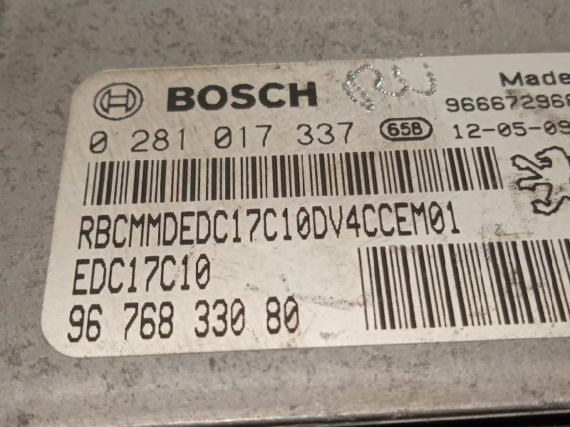 Recambio de centralita motor uce para citroën c3 tonic referencia OEM IAM 9676833080  0281017337
