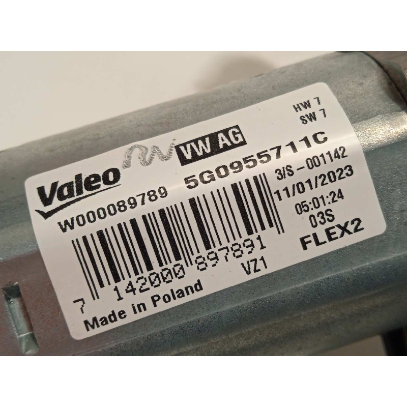 Recambio de motor limpia trasero para volkswagen polo 1.0 tsi referencia OEM IAM 5G0955711C  W000089789