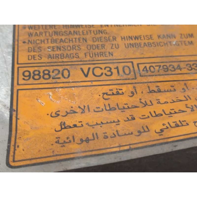 Recambio de centralita airbag para nissan patrol gr (y61) 3.0 16v turbodiesel cat referencia OEM IAM 98820VC310  