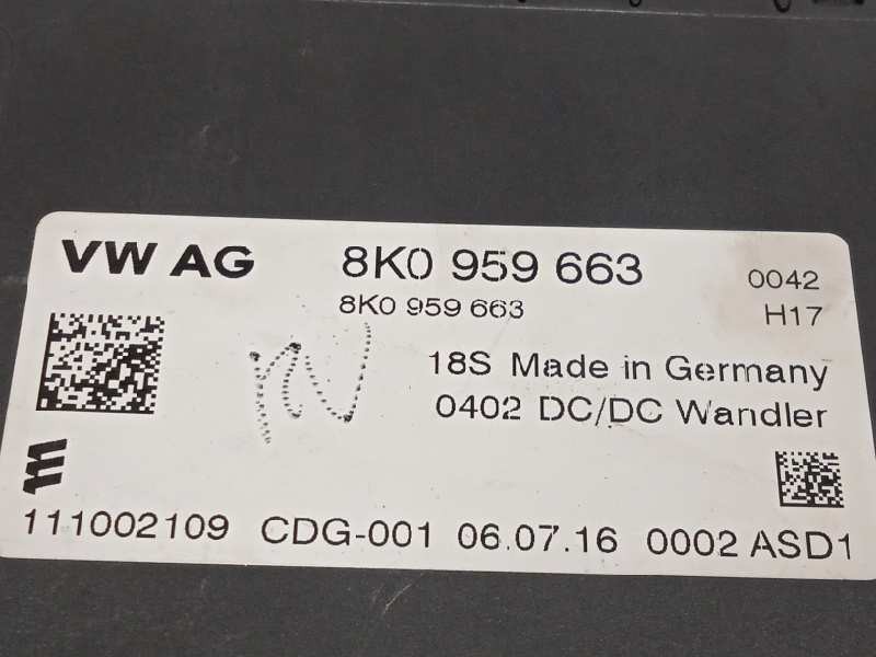 Recambio de modulo electronico para porsche macan (typ ) s diesel referencia OEM IAM 8K0959663  