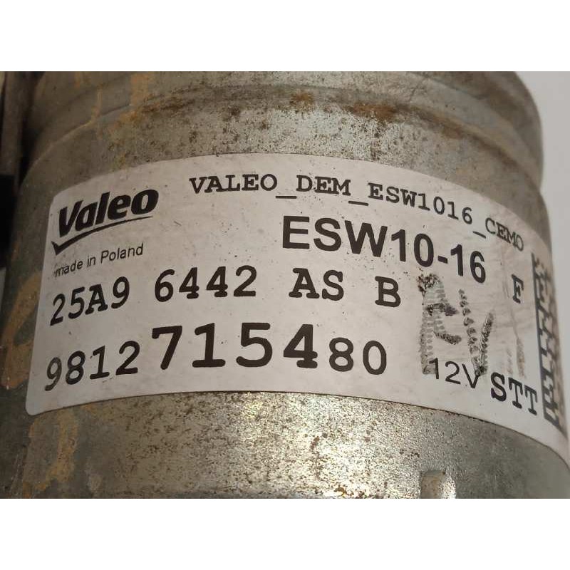 Recambio de motor arranque para peugeot 3008 gt line referencia OEM IAM 9812715480  ESW1016