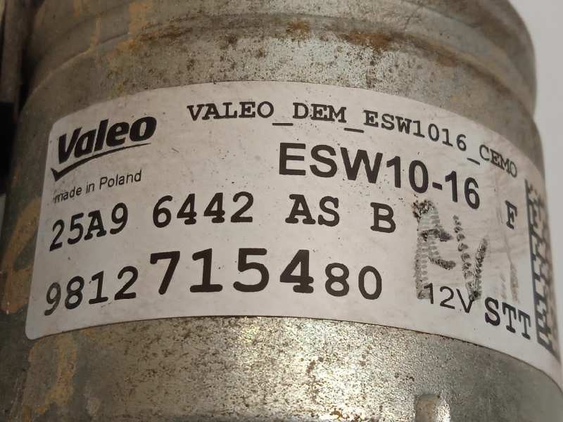 Recambio de motor arranque para peugeot 3008 gt line referencia OEM IAM 9812715480  ESW1016