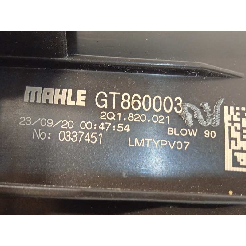 Recambio de motor calefaccion para seat arona fr referencia OEM IAM 2Q1820021  GT860003