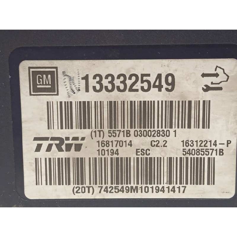 Recambio de abs para opel insignia berlina cosmo referencia OEM IAM 13332549 16312214P 16817014