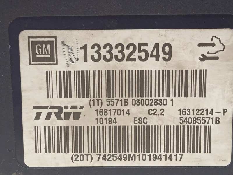 Recambio de abs para opel insignia berlina cosmo referencia OEM IAM 13332549 16312214P 16817014