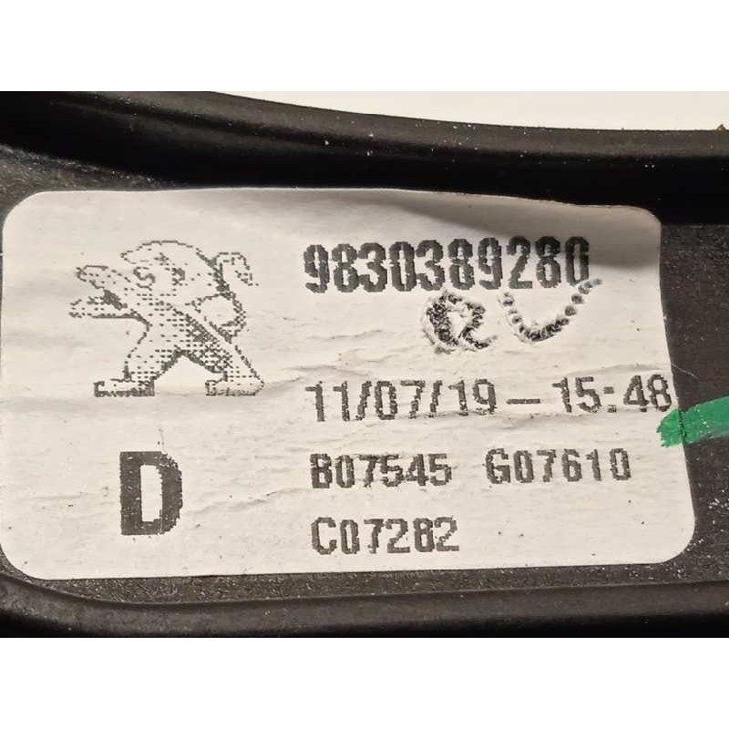 Recambio de elevalunas delantero derecho para peugeot 3008 allure referencia OEM IAM 9830389280  9829482280