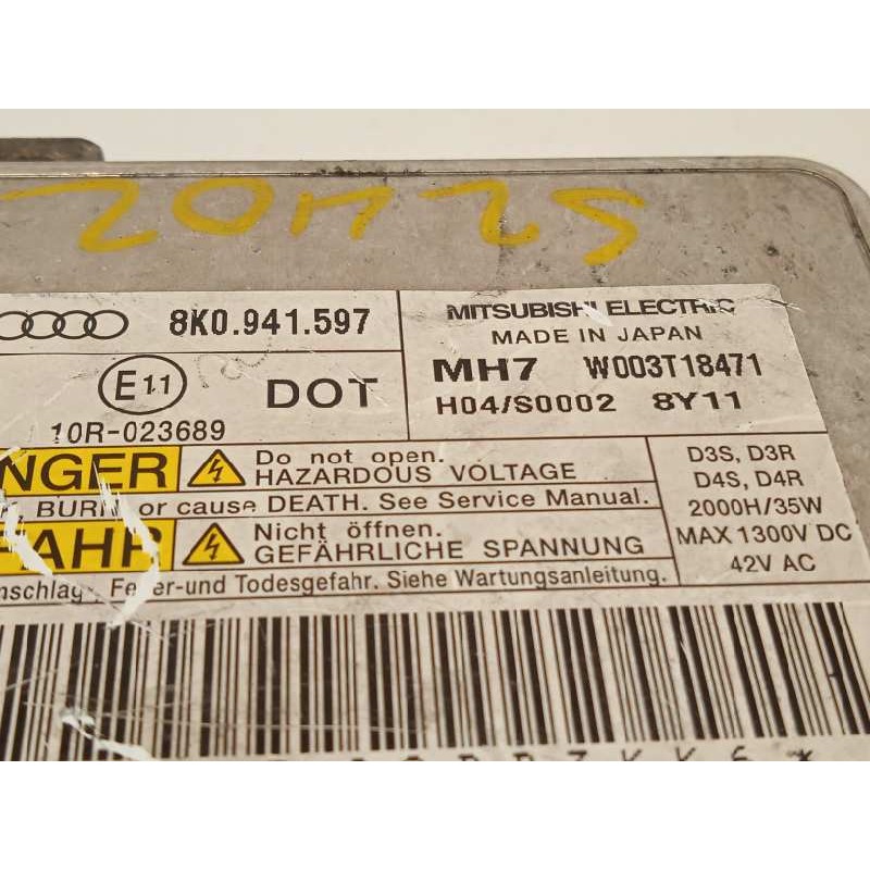 Recambio de centralita faros xenon para audi s4 avant (8k5) 3.0 tfsi referencia OEM IAM 8K0941597  W003T18471