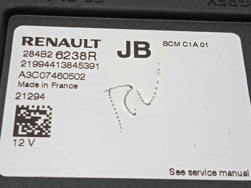 Recambio de centralita confort para renault captur ii referencia OEM IAM 284B26238R  