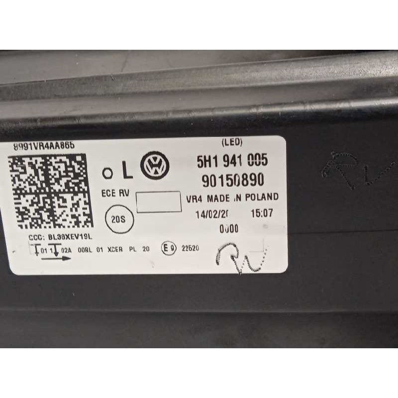 Recambio de faro izquierdo para volkswagen golf viii lim. (cd1) style referencia OEM IAM 5H1941005  90150890