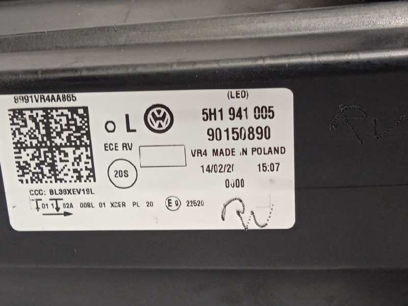 Recambio de faro izquierdo para volkswagen golf viii lim. (cd1) style referencia OEM IAM 5H1941005  90150890