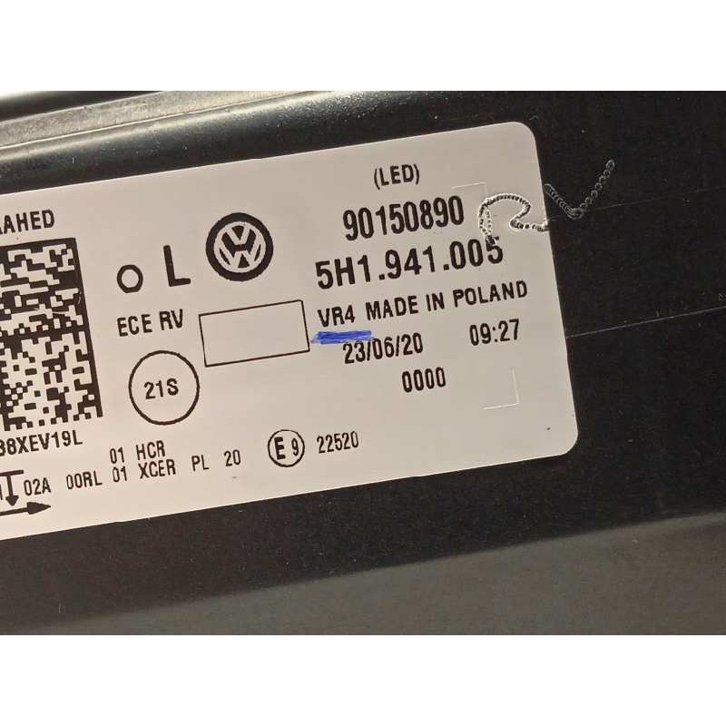 Recambio de faro izquierdo para volkswagen golf viii lim. (cd1) style referencia OEM IAM 5H1941005  90150890