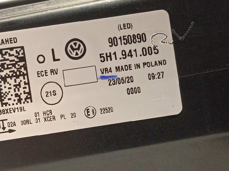 Recambio de faro izquierdo para volkswagen golf viii lim. (cd1) style referencia OEM IAM 5H1941005  90150890