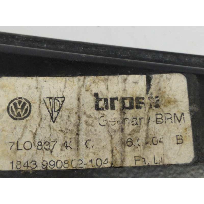 Recambio de elevalunas delantero izquierdo para volkswagen touareg (7la) tdi r5 referencia OEM IAM 7L0837461C 3D1959793A 7L09597