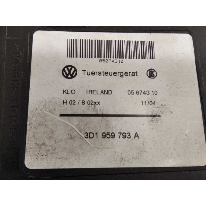 Recambio de elevalunas delantero izquierdo para volkswagen touareg (7la) tdi r5 referencia OEM IAM 7L0837461C 3D1959793A 7L09597