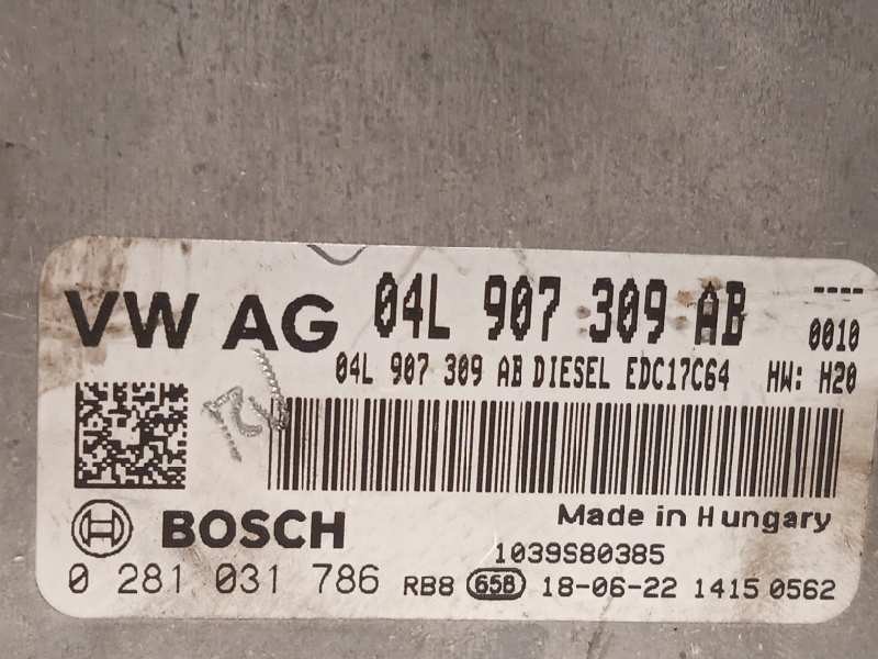 Recambio de centralita motor uce para audi q3 (8ug) sport edition referencia OEM IAM 04L907309AB  0281031786
