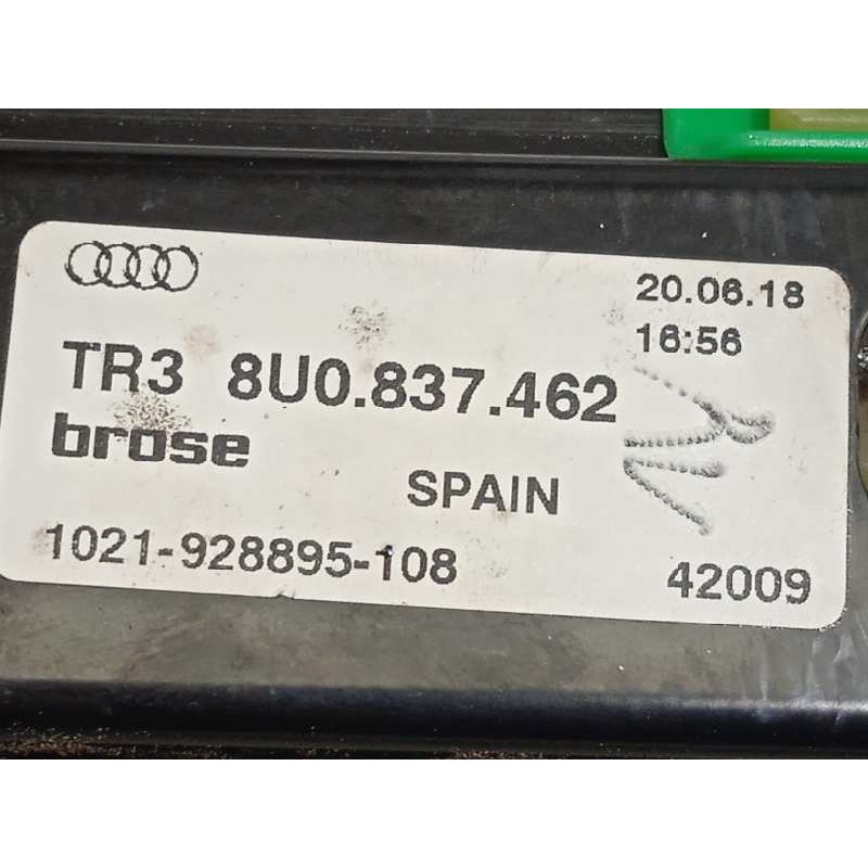 Recambio de elevalunas delantero derecho para audi q3 (8ug) sport edition referencia OEM IAM 8U0837462  8K0959802B