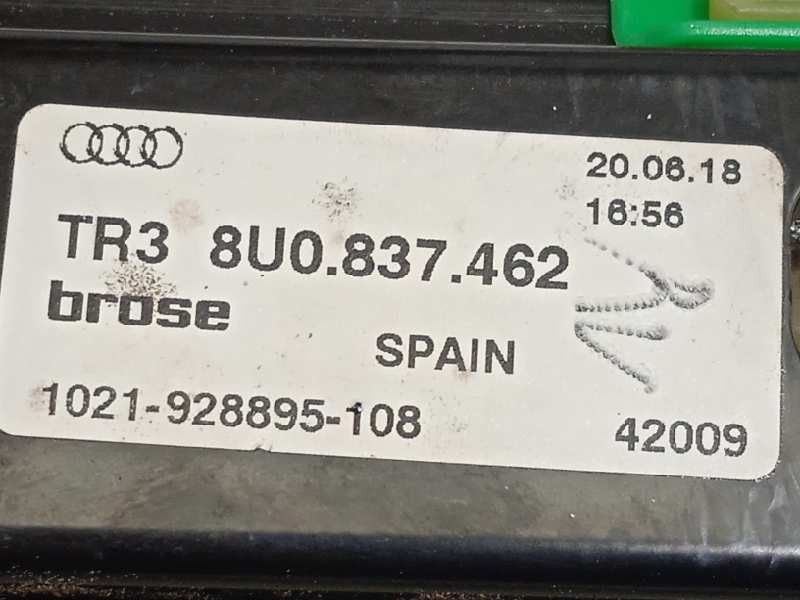 Recambio de elevalunas delantero derecho para audi q3 (8ug) sport edition referencia OEM IAM 8U0837462  8K0959802B