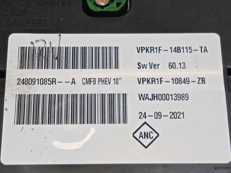 Recambio de cuadro instrumentos para renault captur ii referencia OEM IAM 248091085R  