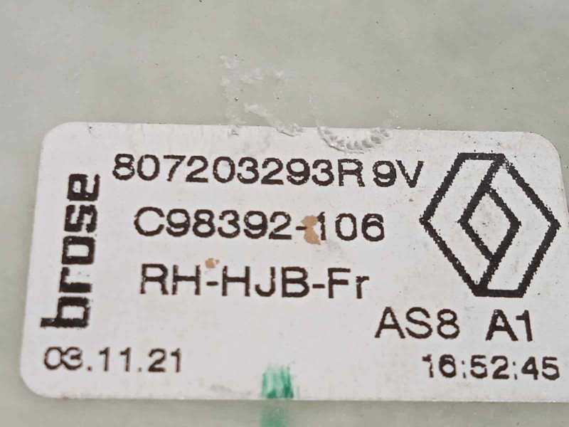 Recambio de elevalunas delantero derecho para renault captur ii referencia OEM IAM 807203293R  