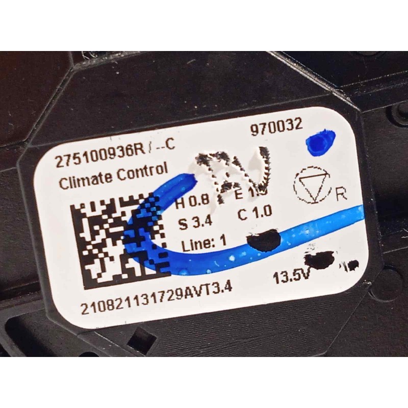 Recambio de mando climatizador para renault captur ii referencia OEM IAM 275100936R  