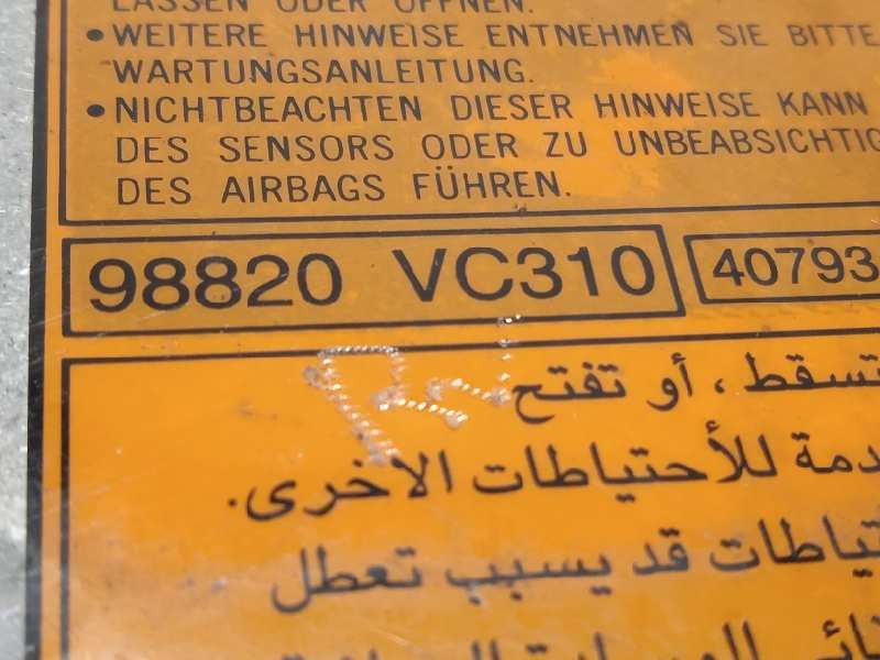 Recambio de centralita airbag para nissan patrol gr (y61) 3.0 16v turbodiesel cat referencia OEM IAM 98820VC310  