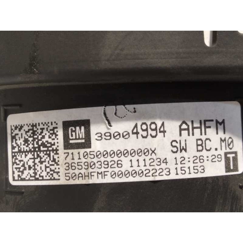 Recambio de cuadro instrumentos para opel adam 1.4 16v referencia OEM IAM 39004994 A2C81373802 365903926