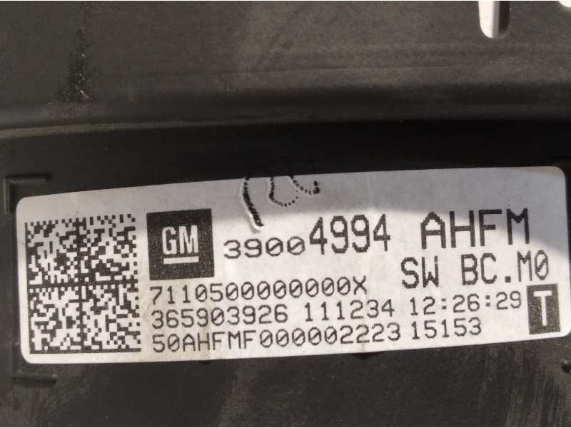 Recambio de cuadro instrumentos para opel adam 1.4 16v referencia OEM IAM 39004994 A2C81373802 365903926