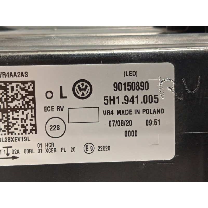 Recambio de faro izquierdo para volkswagen golf viii lim. (cd1) style referencia OEM IAM 5H1941005  90150890