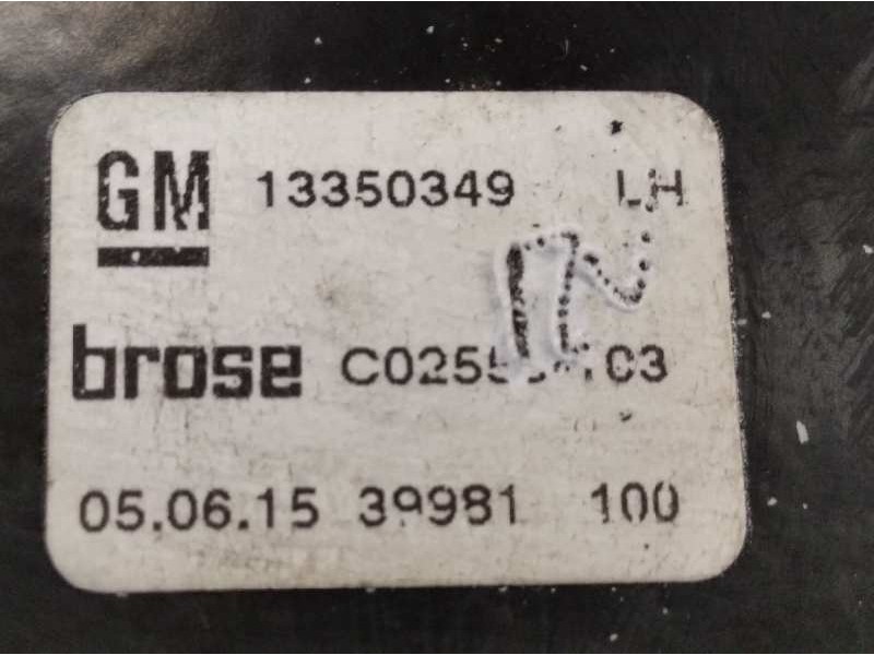 Recambio de elevalunas delantero izquierdo para opel adam 1.4 16v referencia OEM IAM 13350349 966435201 20951581