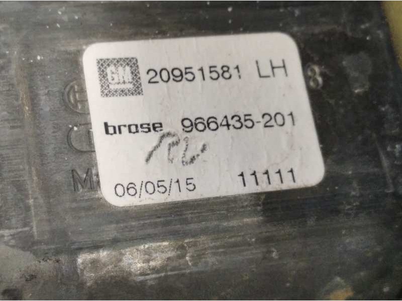 Recambio de elevalunas delantero izquierdo para opel adam 1.4 16v referencia OEM IAM 13350349 966435201 20951581