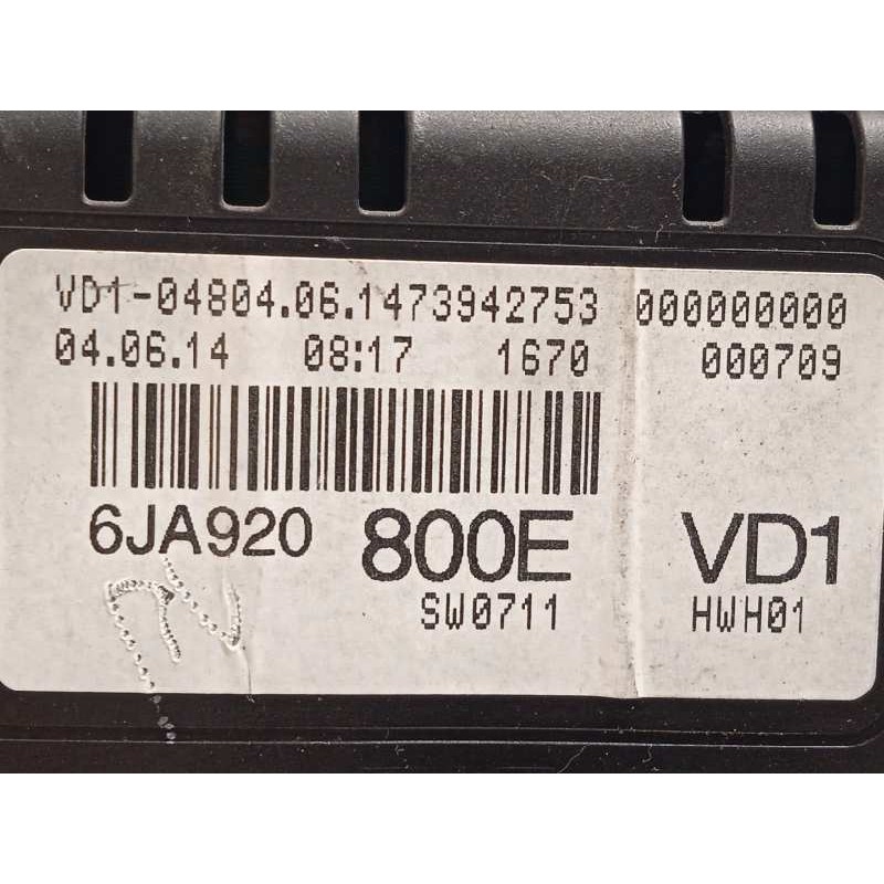 Recambio de cuadro instrumentos para seat toledo (kg3) 1.6 tdi referencia OEM IAM 6JA920800E  