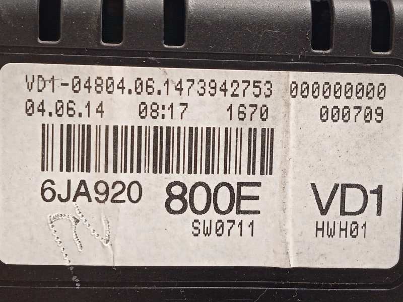 Recambio de cuadro instrumentos para seat toledo (kg3) 1.6 tdi referencia OEM IAM 6JA920800E  