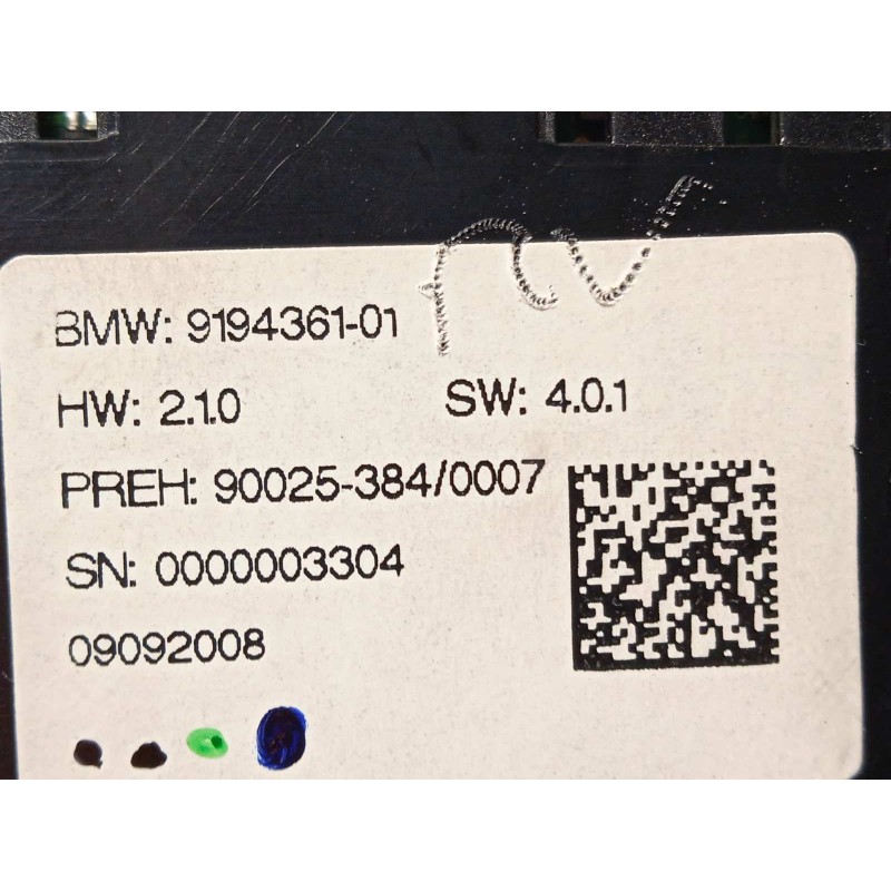Recambio de mando climatizador para bmw serie 7 (f01/f02) 740i referencia OEM IAM 9194361  61319290752