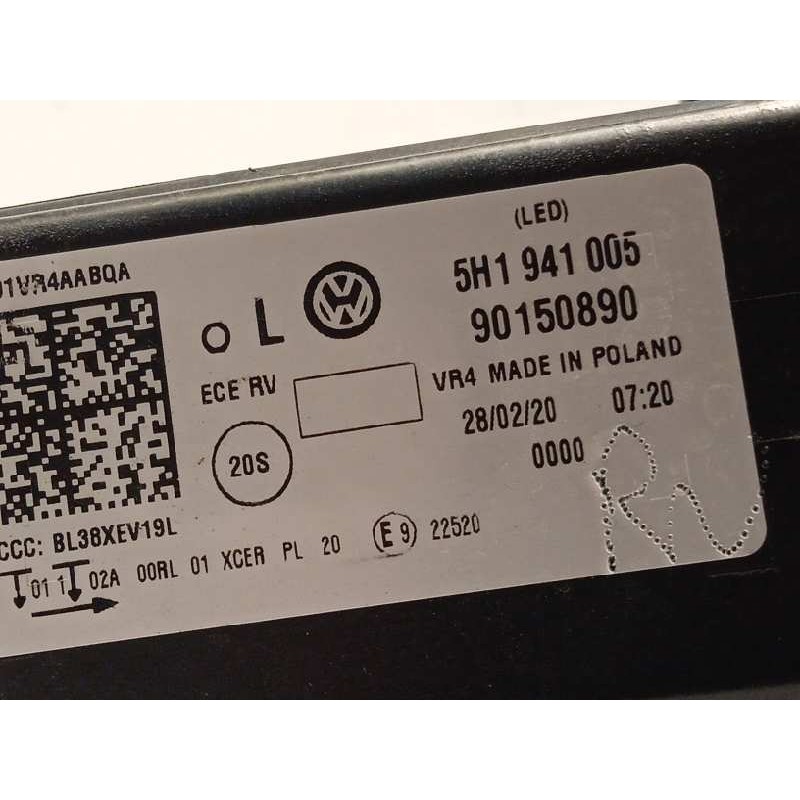 Recambio de faro izquierdo para volkswagen golf viii lim. (cd1) style referencia OEM IAM 5H1941005  90150890