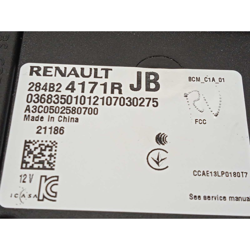 Recambio de centralita confort para renault arkana 1.3 referencia OEM IAM 284B24171R  