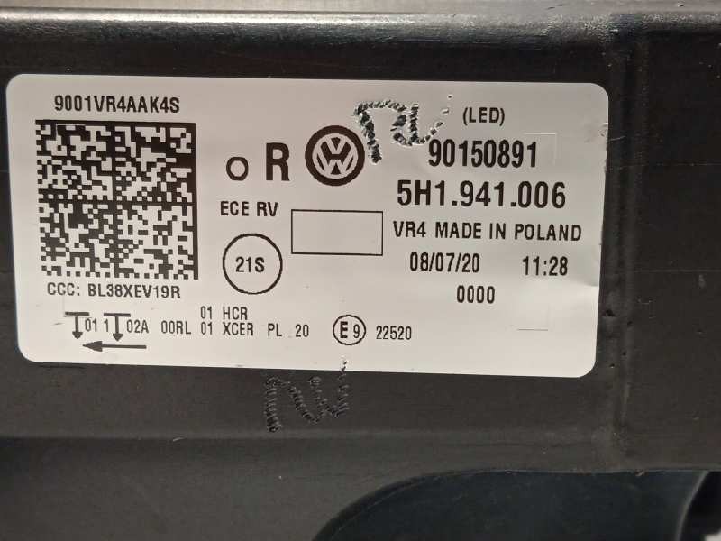 Recambio de faro derecho para volkswagen golf viii lim. (cd1) style referencia OEM IAM 5H1941006  90150891