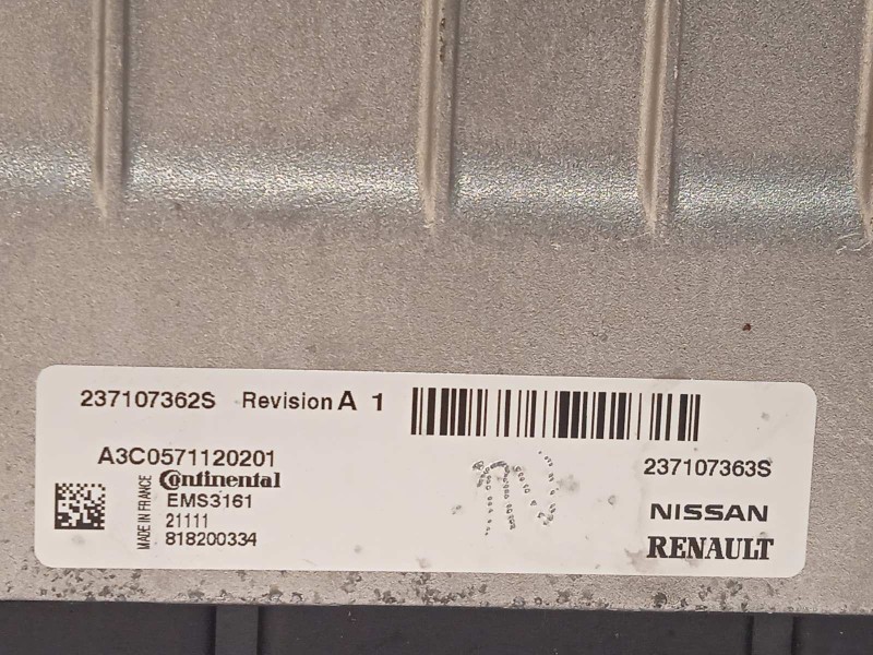 Recambio de centralita motor uce para renault arkana 1.3 referencia OEM IAM 237107363S  