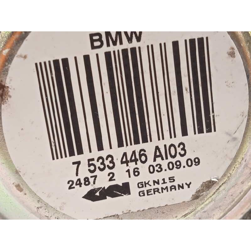 Recambio de transmision trasera derecha para bmw serie 1 berlina (e81/e87) 118d referencia OEM IAM 7533446  33217547076