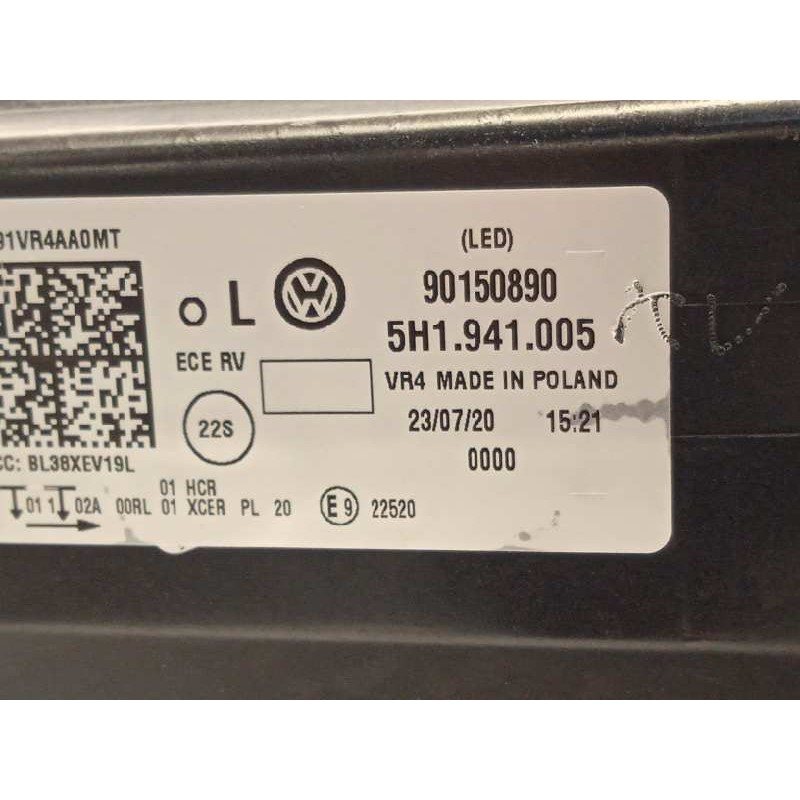 Recambio de faro izquierdo para volkswagen golf viii lim. (cd1) style referencia OEM IAM 5H1941005  90150890