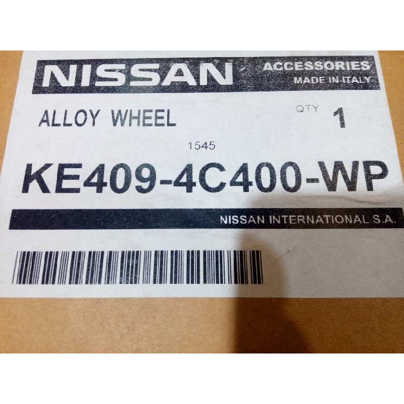 Recambio de llanta para nissan qashqai (j11) acenta referencia OEM IAM KE4094C400WP  