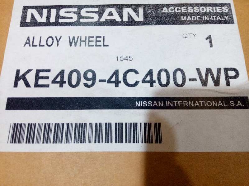 Recambio de llanta para nissan qashqai (j11) acenta referencia OEM IAM KE4094C400WP  