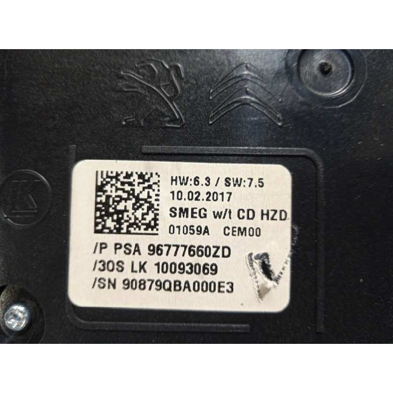 Recambio de mando multifuncion para peugeot 308 style referencia OEM IAM 96777660ZD  