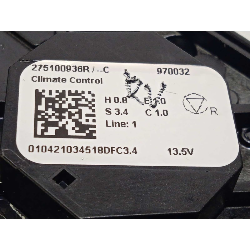 Recambio de mando climatizador para renault arkana 1.3 referencia OEM IAM 275100936R  
