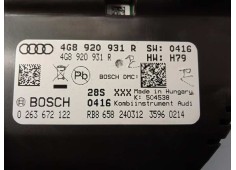 Recambio de cuadro instrumentos para audi a7 sportback (4ga) 3.0 tdi quattro referencia OEM IAM 4G8920931R  0263672122 2