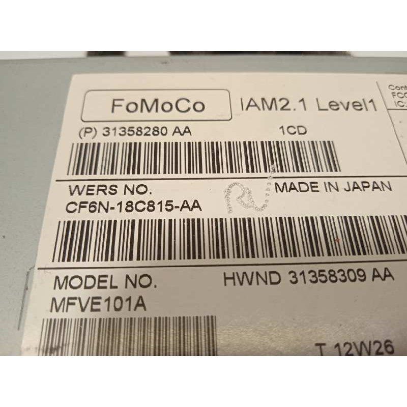 Recambio de sistema audio / radio cd para volvo v40 kinetic referencia OEM IAM CF6N18C815AA  