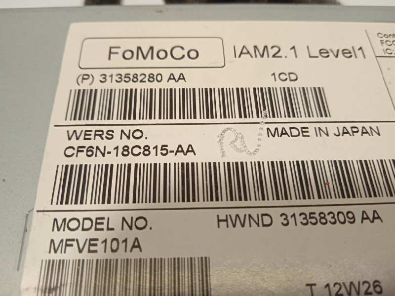 Recambio de sistema audio / radio cd para volvo v40 kinetic referencia OEM IAM CF6N18C815AA  